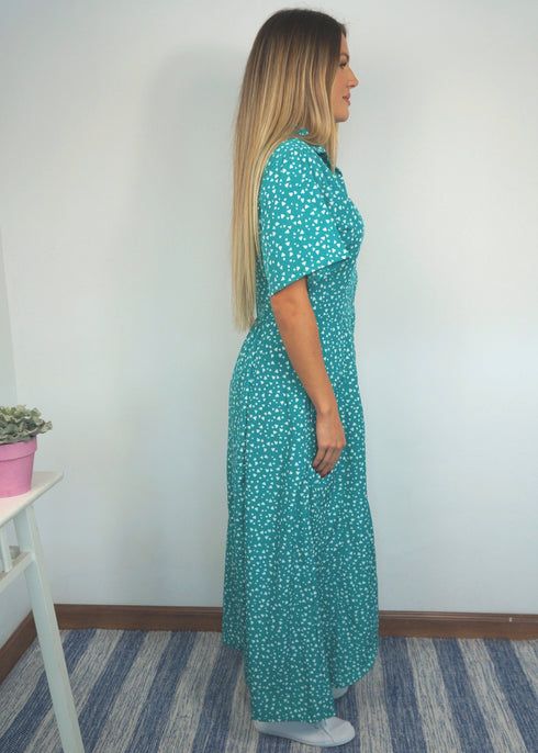 Dress The Fitted Shirt Dress - Emerald Mountains dubai outfit dress brunch fashion mums