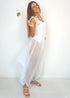 Dress The Harem Jumpsuit - White Chiffon dubai outfit dress brunch fashion mums