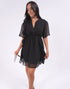 Dress The Lucia Dress - Black Chiffon dubai outfit dress brunch fashion mums