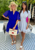 Dress The Lucia Dress - Royal Blue Chiffon dubai outfit dress brunch fashion mums