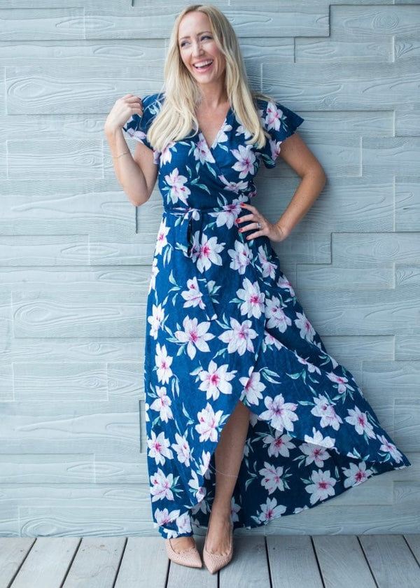 Dress The Maxi Wrap Dress - Lily Lake dubai outfit dress brunch fashion mums