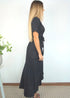 Dress The Maxi Wrap Dress - Midnight Black dubai outfit dress brunch fashion mums