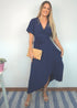 Dress The Maxi Wrap Dress - Perfect Navy dubai outfit dress brunch fashion mums