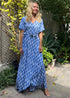 Dress The Maxi Wrap Dress - Santorini Diamonds dubai outfit dress brunch fashion mums
