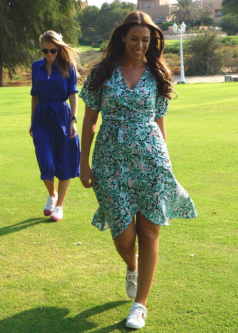Dress The Midi Wrap Dress - Chalked Garden dubai outfit dress brunch fashion mums