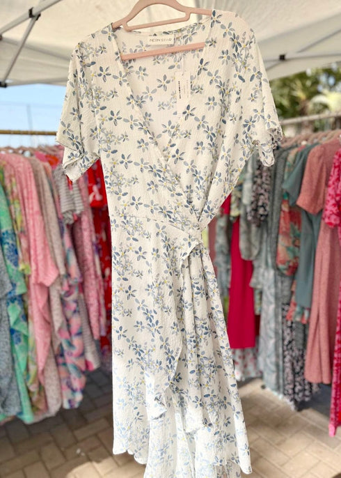 Dress The Midi Wrap Dress - Sunshine Bouquet dubai outfit dress brunch fashion mums