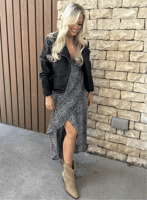 Dress The Pleated Wrap Dress - Fantasy Nights Pleats dubai outfit dress brunch fashion mums