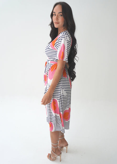 Dress The Pleated Wrap Dress - Summer Stroll dubai outfit dress brunch fashion mums