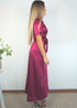 Dress The Satin Wrap Dress - Mulberry Satin dubai outfit dress brunch fashion mums
