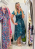 Dress The Stretch Wrap Dress - Teal Dream dubai outfit dress brunch fashion mums