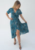 Dress The Stretch Wrap Dress - Teal Dream dubai outfit dress brunch fashion mums