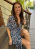 Dress The Stretch Wrap Dress - Teal Garden dubai outfit dress brunch fashion mums