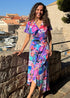 Dress The Stretch Wrap Dress - Tropical Rainbow dubai outfit dress brunch fashion mums