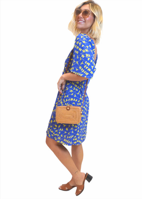 Dress The Summertime Mini - Blue Yellow Birds dubai outfit dress brunch fashion mums