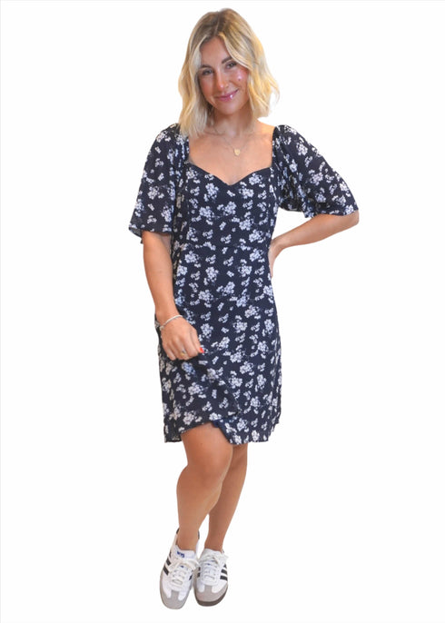 Dress The Summertime Mini - Navy Daisies dubai outfit dress brunch fashion mums