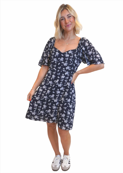 Dress The Summertime Mini - Navy Daisies dubai outfit dress brunch fashion mums