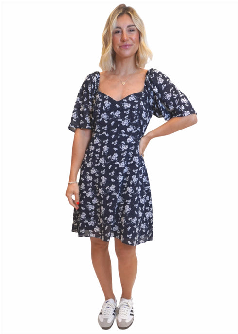 Dress The Summertime Mini - Navy Daisies dubai outfit dress brunch fashion mums