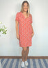 Dress The V Mini Anywhere Dress - Lipstick Flowers dubai outfit dress brunch fashion mums