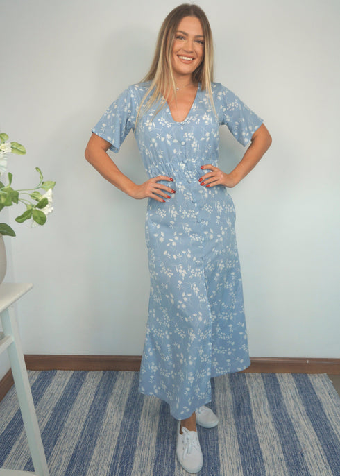 Dresses The Helen Dress - Blue Sky Thinking dubai outfit dress brunch fashion mums