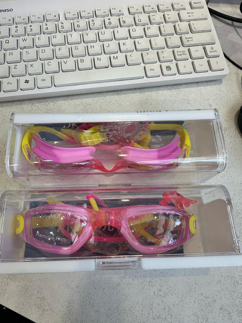 Pink/Yellow Performance Goggles dubai outfit dress brunch fashion mums
