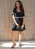 Black Rattan Clutch Bag dubai outfit dress brunch fashion mums