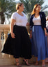 Skirt The Joss Maxi Skirt - Black Pleats dubai outfit dress brunch fashion mums