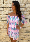 The Babydoll - Neon Feathers dubai outfit dress brunch fashion mums