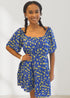 The Babydoll - Royal Blue W/ Yellow Birds dubai outfit dress brunch fashion mums