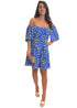 The Babydoll - Royal Blue W/ Yellow Birds dubai outfit dress brunch fashion mums