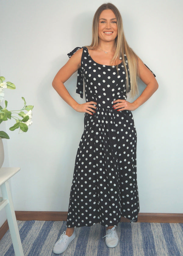 The Bordeaux Maxi - City Polka dubai outfit dress brunch fashion mums