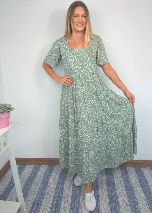 The Brighton Dress - Boho Sage dubai outfit dress brunch fashion mums