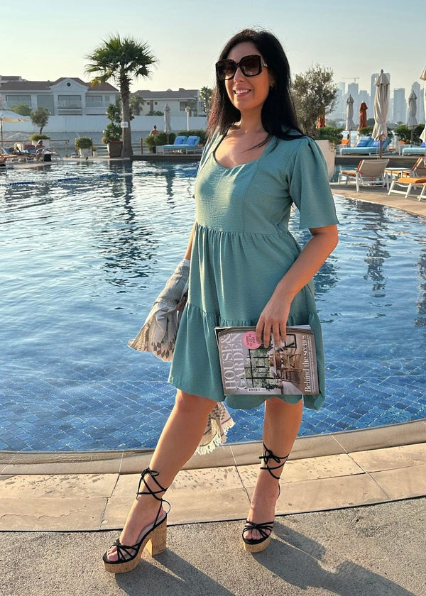 The Brighton Dress - Cy Khaki dubai outfit dress brunch fashion mums