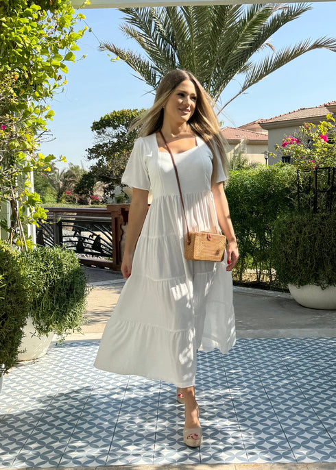 The Brighton Dress - Cy White dubai outfit dress brunch fashion mums