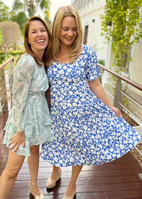 The Brighton Dress - Summer Blues dubai outfit dress brunch fashion mums