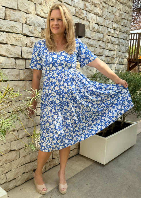 The Brighton Dress - Summer Blues dubai outfit dress brunch fashion mums