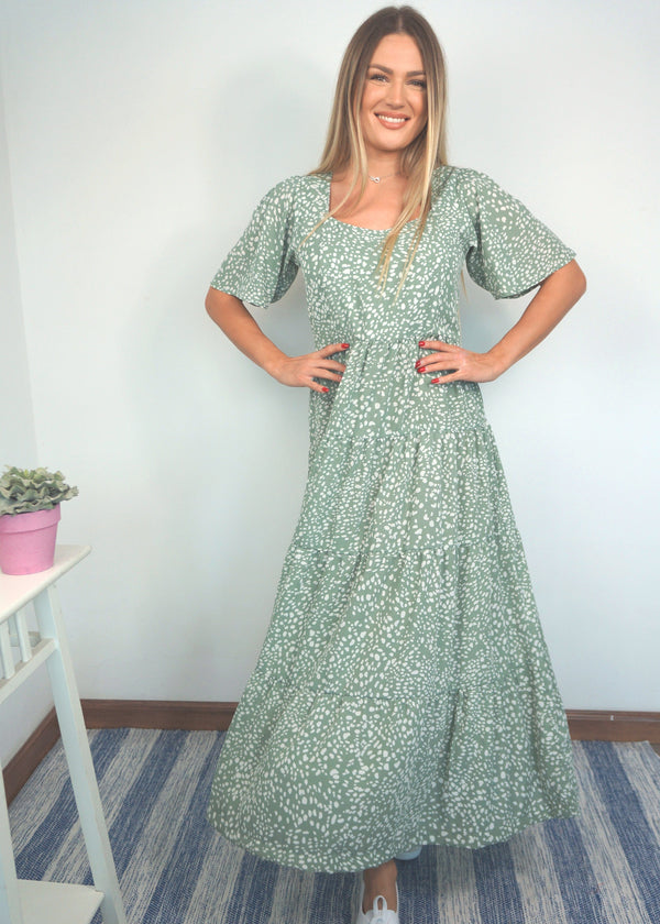 The Brighton Maxi Dress - Boho Sage dubai outfit dress brunch fashion mums