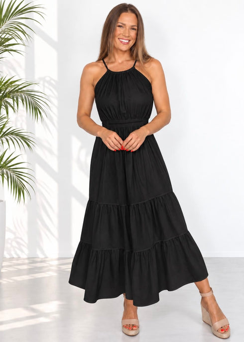The California Maxi - Cy Black dubai outfit dress brunch fashion mums