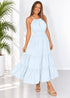 The California Maxi - Cy Sky Blue dubai outfit dress brunch fashion mums