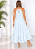 The California Maxi - Cy Sky Blue dubai outfit dress brunch fashion mums