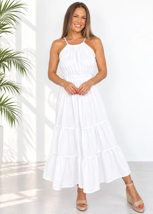 The California Maxi - Cy White dubai outfit dress brunch fashion mums