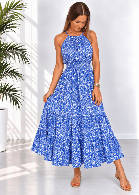 The California Maxi - Ditsy Royal dubai outfit dress brunch fashion mums