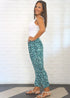 The Easy Trousers - Turquoise Black Animal dubai outfit dress brunch fashion mums