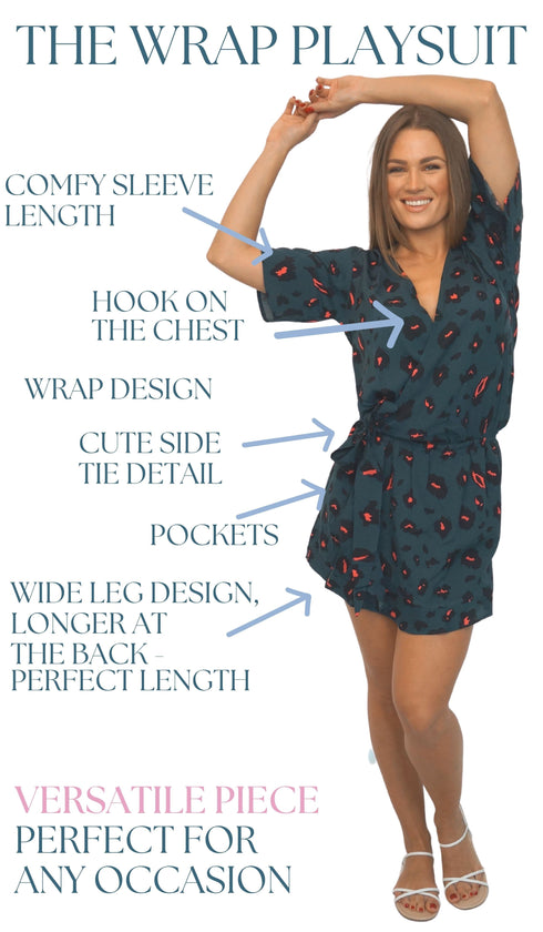 The Ella Rae Wrap Playsuit - City Lakes dubai outfit dress brunch fashion mums