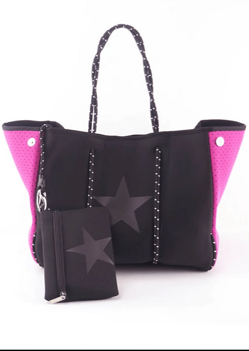 The Everything Bag - Black Pink Star dubai outfit dress brunch fashion mums