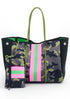 The Everything Bag - Camo Neon Pink Green Stripe dubai outfit dress brunch fashion mums