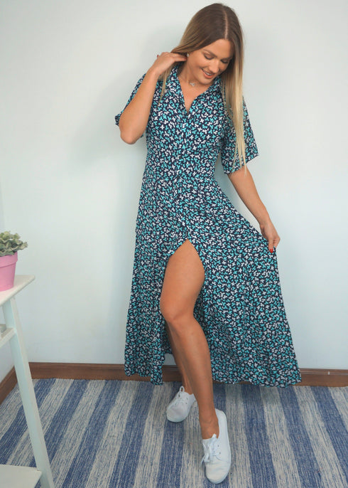 The Fitted Shirt Dress - Midsummer Breeze dubai outfit dress brunch fashion mums