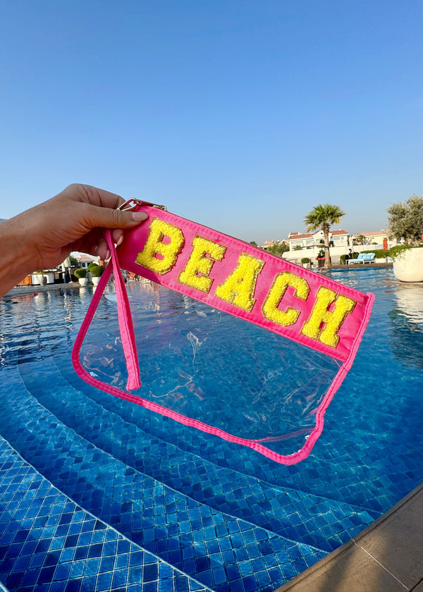 The Flat Pouch - Pink Beach dubai outfit dress brunch fashion mums