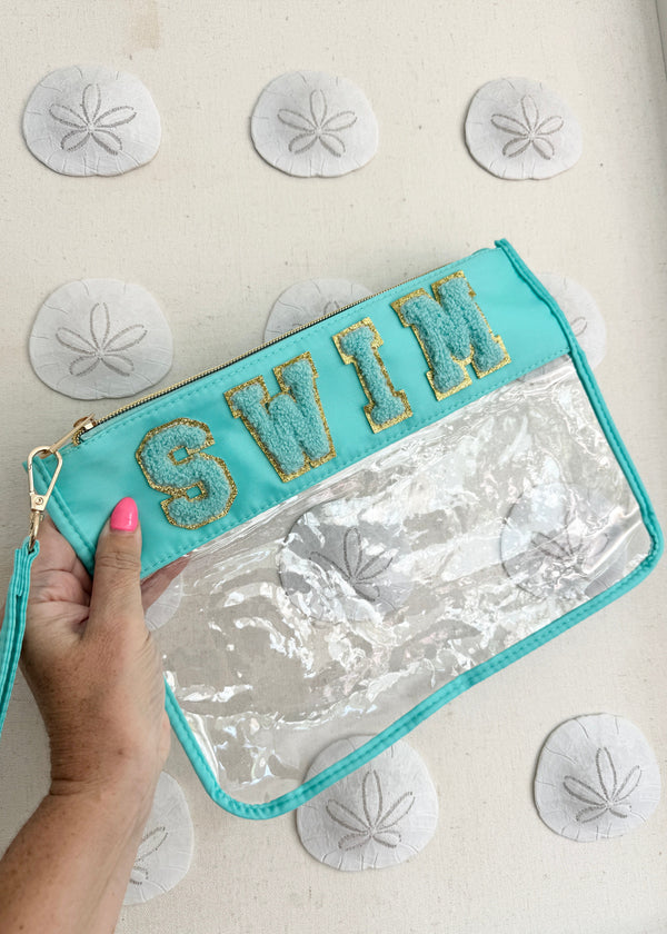 The Flat Pouch - Swim Turquoise dubai outfit dress brunch fashion mums