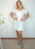 The Flirty Anywhere Dress - Pure White dubai outfit dress brunch fashion mums