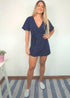 The Flirty Wrap Dress - Perfect Navy dubai outfit dress brunch fashion mums